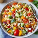 Rainbow Orzo Salad