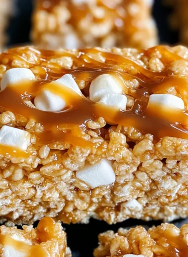Salted Caramel Rice Krispie Treats
