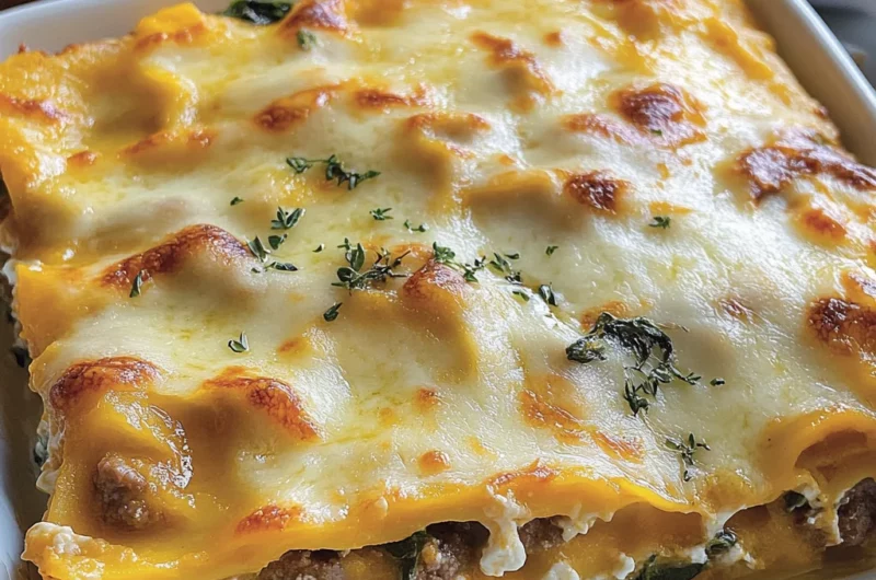 Sausage and Pumpkin Lasagna Recipe