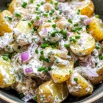 Sour Cream and Onion Potato Salad {No Mayo}