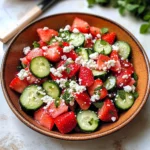 Strawberry Watermelon Cucumber Salad