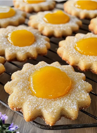 Summer Solstice Sun Cookies with Lemon Curd