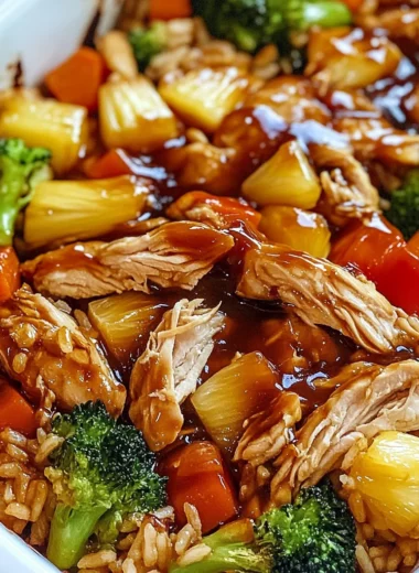 Teriyaki Chicken and Rice Casserole