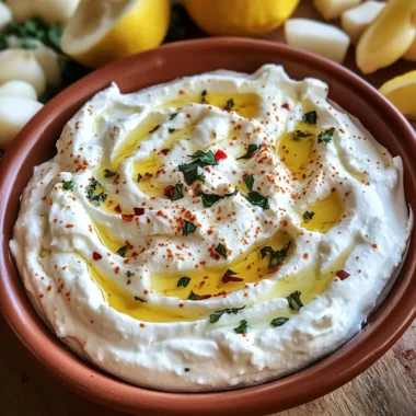 Whipped Feta and Ricotta Dip with Roasted Garlic