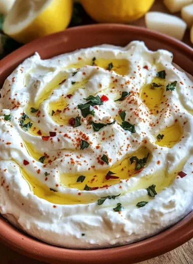 Whipped Feta and Ricotta Dip with Roasted Garlic