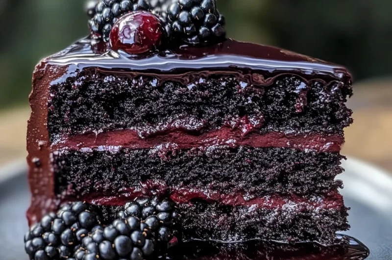 Black Velvet Cake with Blackberry Compote: An Amazing Ultimate Recipe