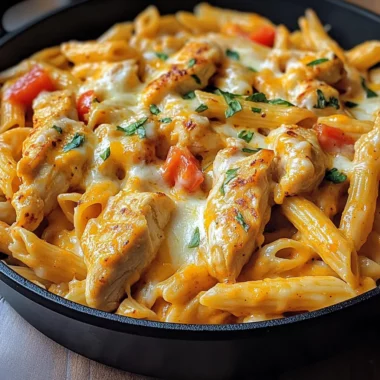 Bold & Zesty Buffalo Ranch Chicken Pasta Skillet