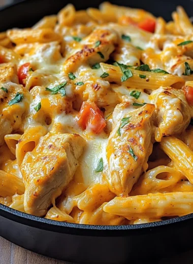 Bold & Zesty Buffalo Ranch Chicken Pasta Skillet