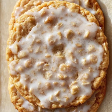 Brown Butter Iced Oatmeal Cookies Recipe