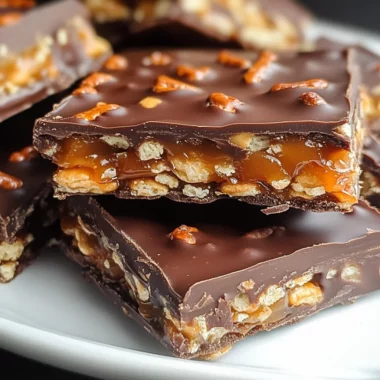 Chocolate Caramel Pretzel Bars