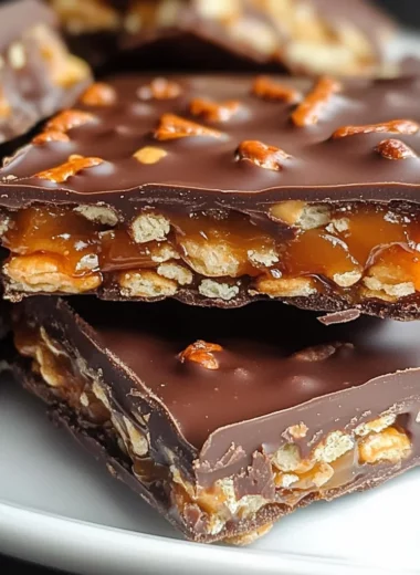 Chocolate Caramel Pretzel Bars