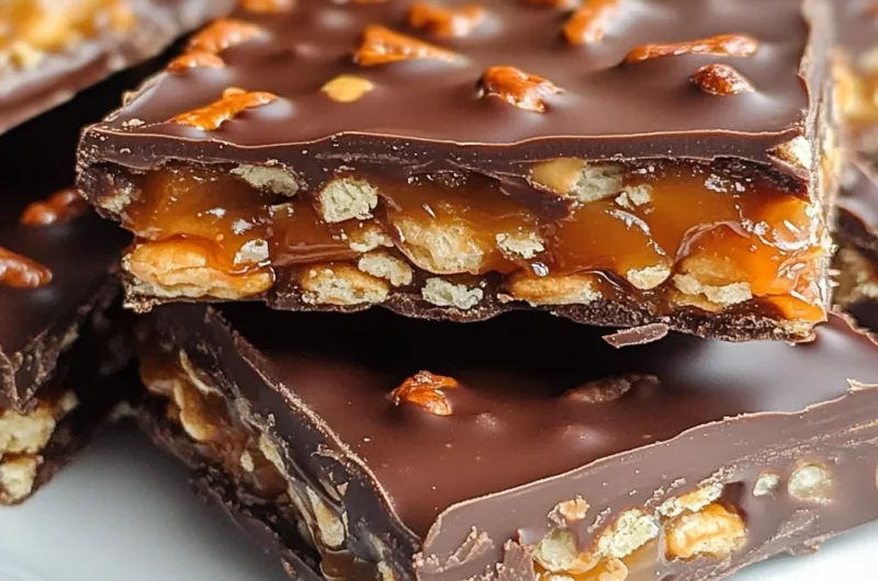 Chocolate Caramel Pretzel Bars