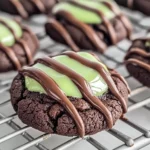Chocolate Mint Thumbprint Cookies