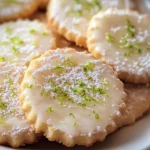 Coconut Lime Shortbread Cookies