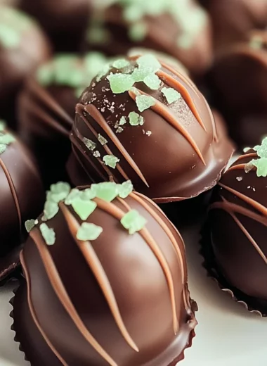 Creamy Andes Mint Chocolate Truffles