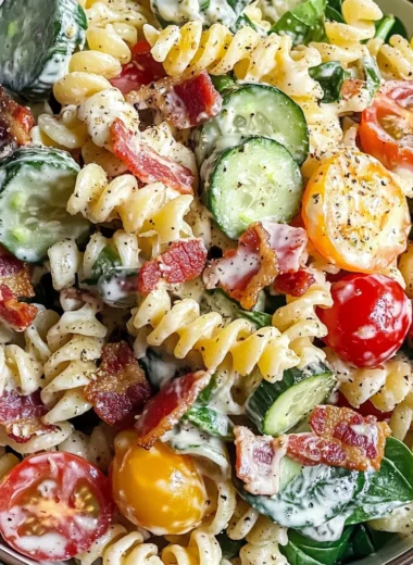 Creamy Bacon Ranch Pasta Salad