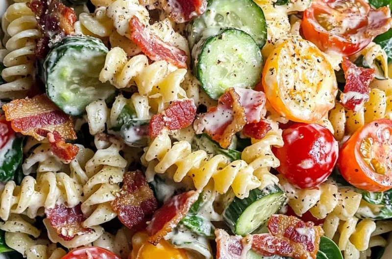Creamy Bacon Ranch Pasta Salad