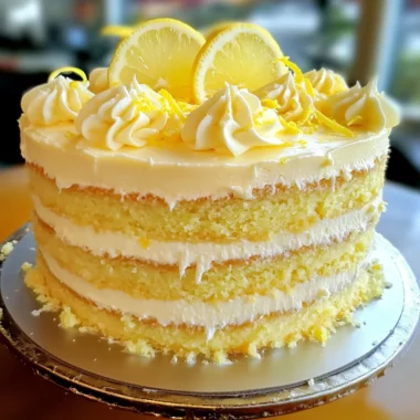 Creamy Lemon Cheesecake Cake