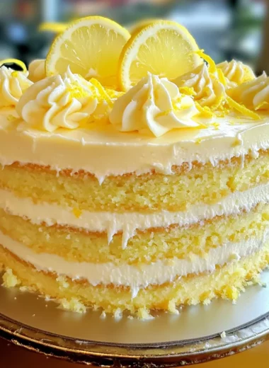 Creamy Lemon Cheesecake Cake