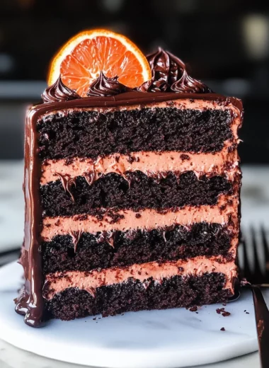 Dark Chocolate Blood Orange Cake Recipe