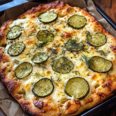Dill Pickle Focaccia Bread