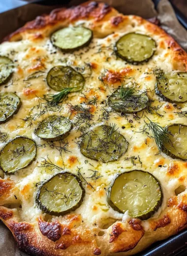 Dill Pickle Focaccia Bread