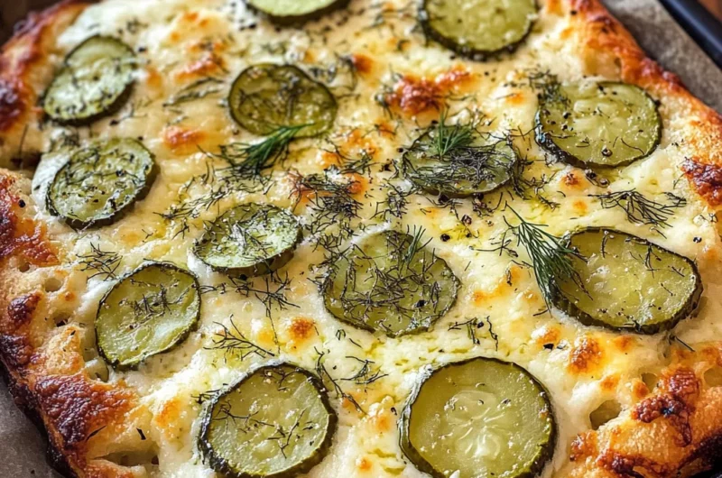 Dill Pickle Focaccia Bread