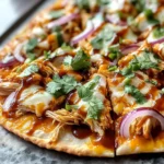 Easy BBQ Chicken Flatbread Recipe