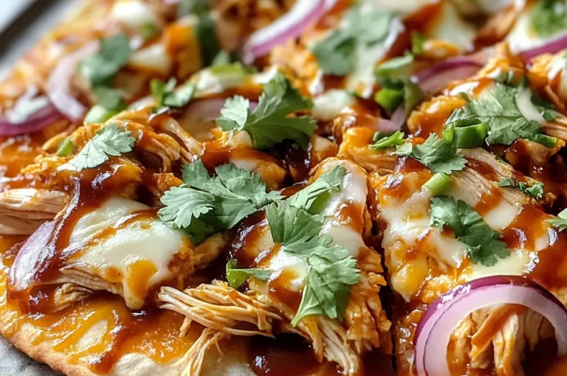 Easy BBQ Chicken Flatbread Recipe