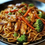 Garlic Chicken Lo Mein