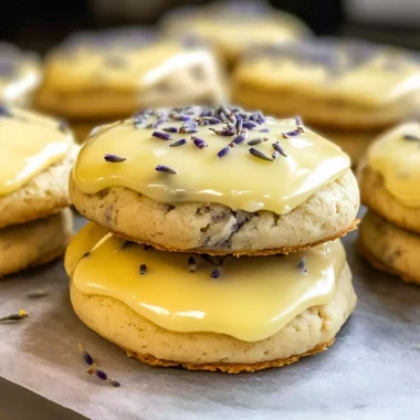 Glazed Lemon Lavender Cookies