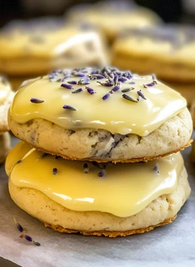 Glazed Lemon Lavender Cookies