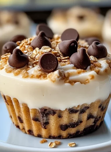 High Protein Yogurt Cookie Dough Cups