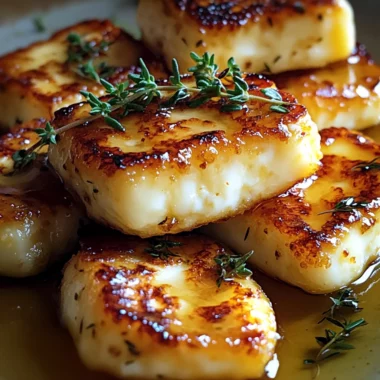 Honey-Glazed Halloumi with Thyme: A Divine 10-Minute Treat