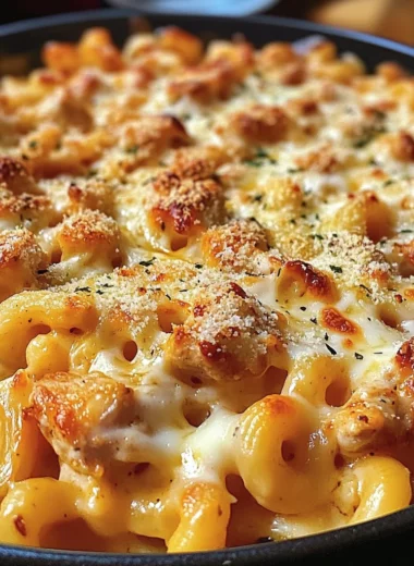 One-Pot Chicken Parmesan Mac & Cheese