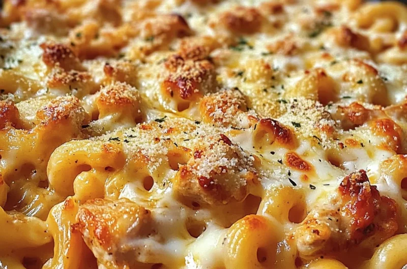 One-Pot Chicken Parmesan Mac & Cheese