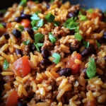 One-Skillet Smoky Honey Chili Beef Rice