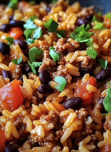 One-Skillet Smoky Honey Chili Beef Rice