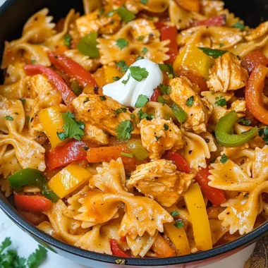 One Pot Chicken Fajita Pasta