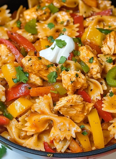 One Pot Chicken Fajita Pasta
