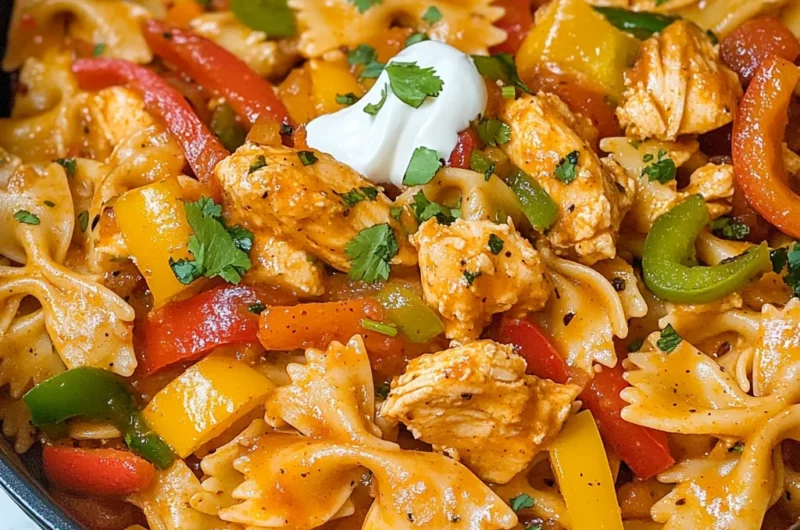 One Pot Chicken Fajita Pasta