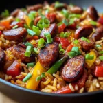 One Skillet Bold Honey BBQ Sausage Rice