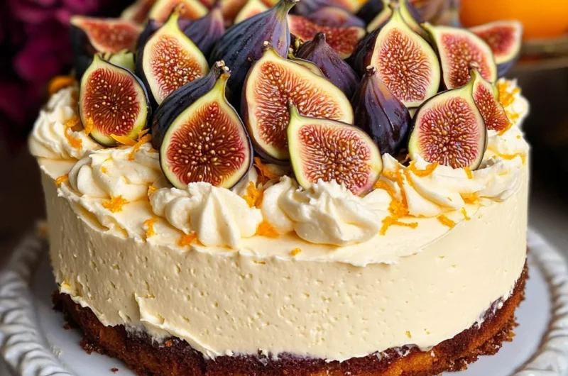 Orange Cardamom Fig Cake