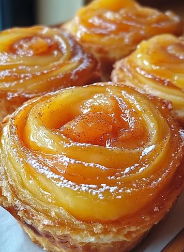 Peach Pie Cruffins