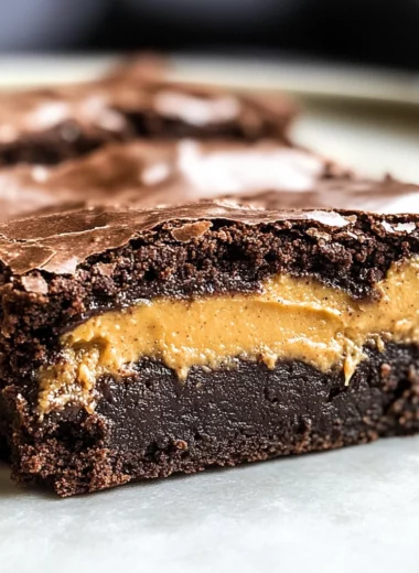 Peanut Butter Stuffed Brownies