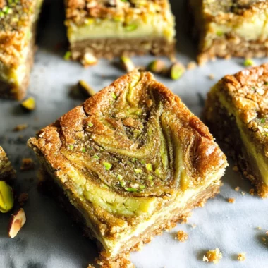Pistachio Blondies Recipe