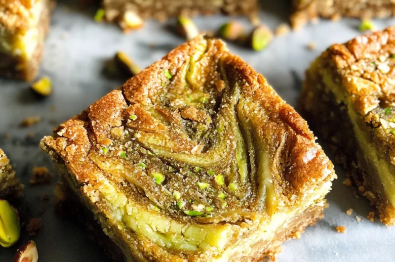 Pistachio Blondies Recipe