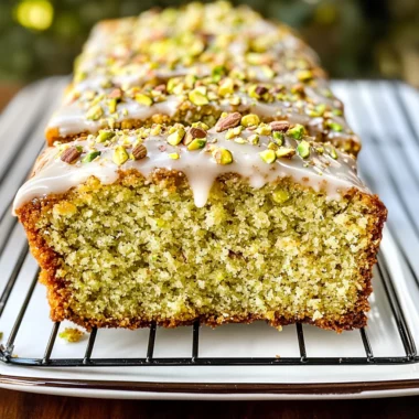 Pistachio Cardamom Pound Cake