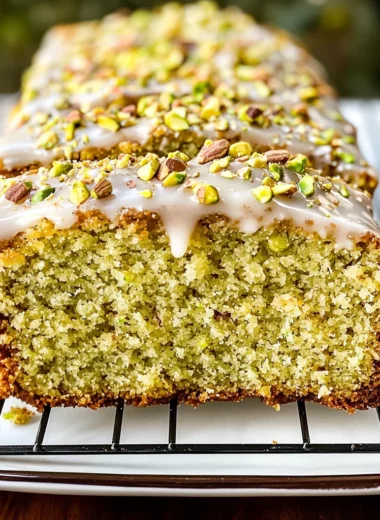 Pistachio Cardamom Pound Cake