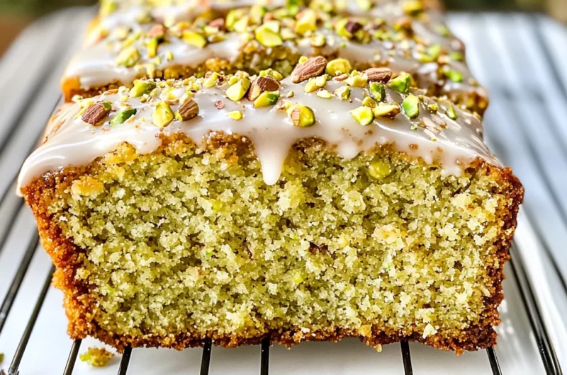 Pistachio Cardamom Pound Cake